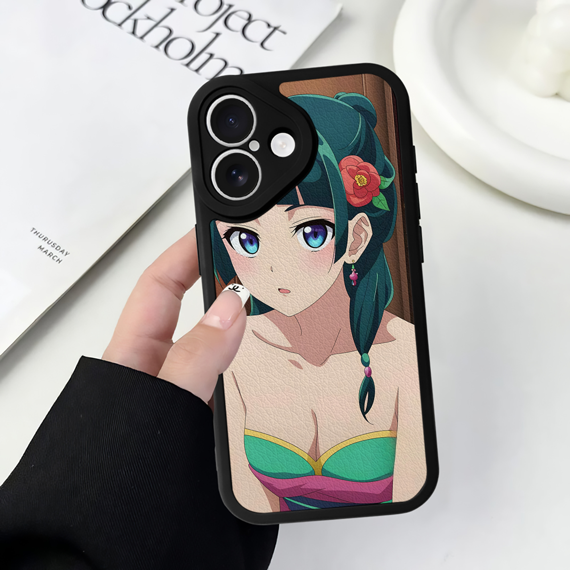薬屋のひとりごと The Apothecary Diaries 【iPhone 16シリーズ対応】シリコンスマホケース（レザー調） 材質：シリコン